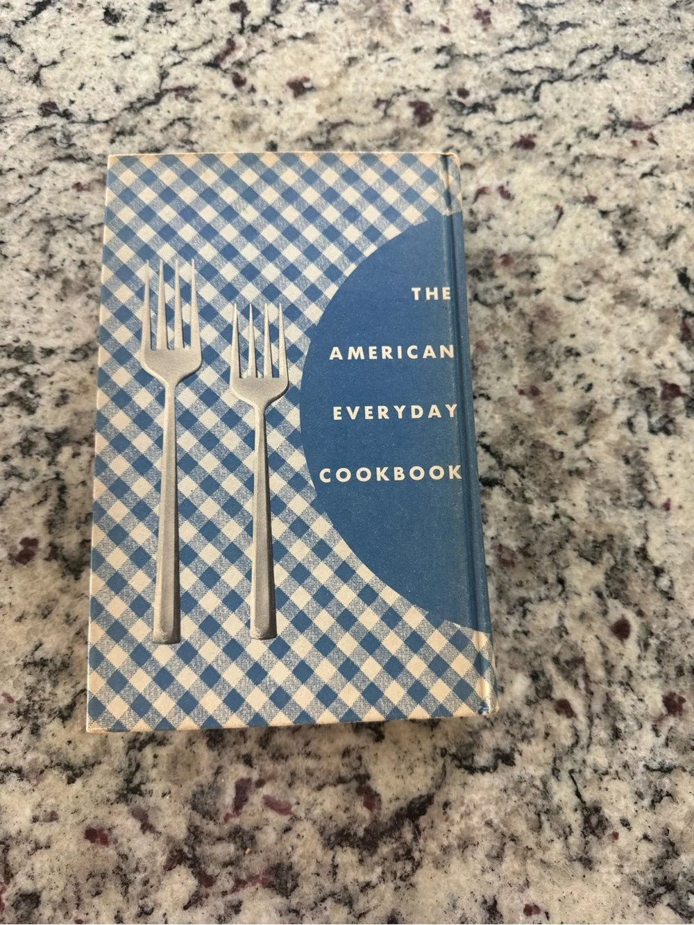 The American Everyday Cookbook — Blue Plaid Kitchen Cookbook 1950’s